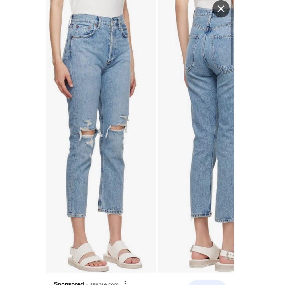 AGOLDE Riley High Rise Straight Jeans